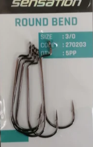 Sensation Round Bend Hook 5 Pcs