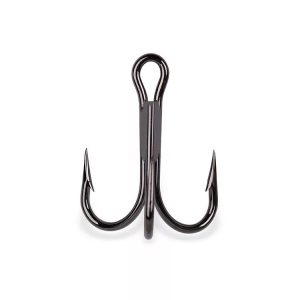 Mustad Round Bend Treble Hook 6 Pcs