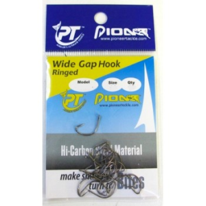 Pioneer Wide Gap Ringed Hooks 18 Pcs